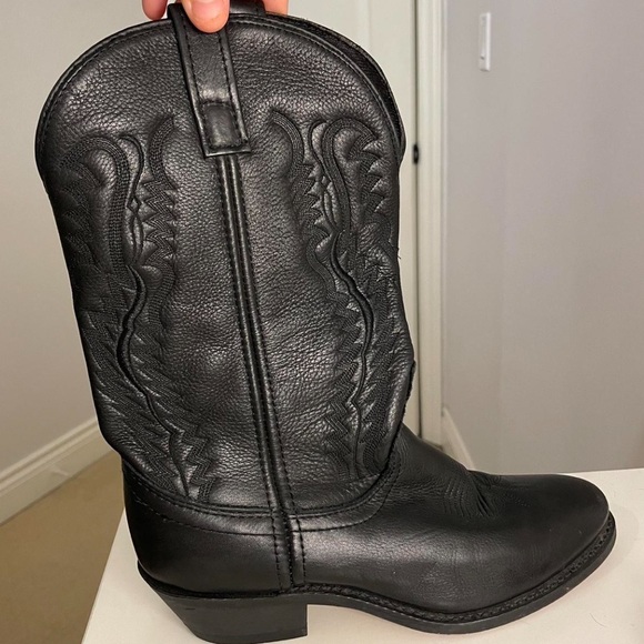LAREDO LEATHER COWBOY BOOTS - Picture 1 of 3